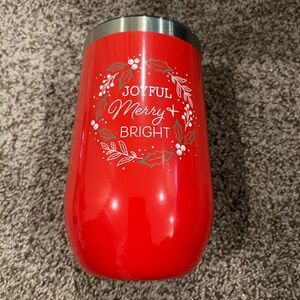 NWT Holiday Theme Stainless Steel Cup